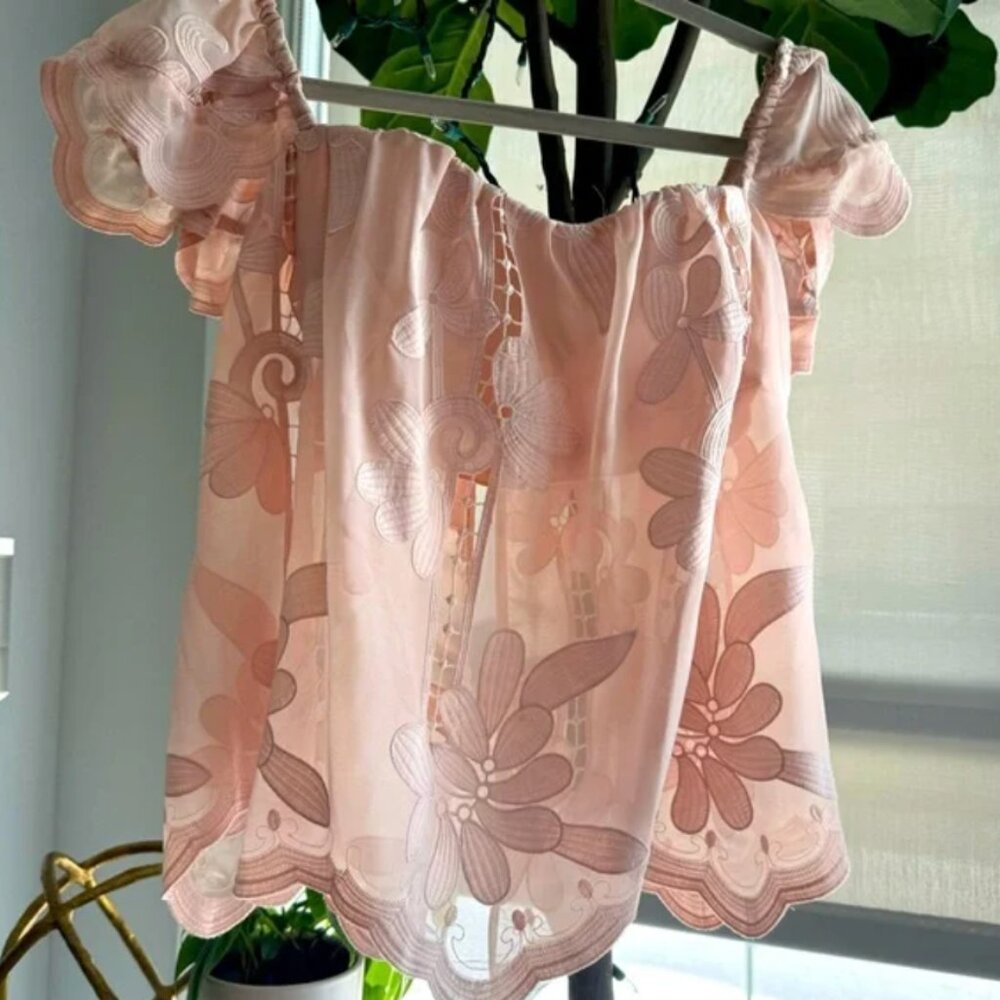 LOVERS + FRIENDS - life’s a beach off shoulder XS